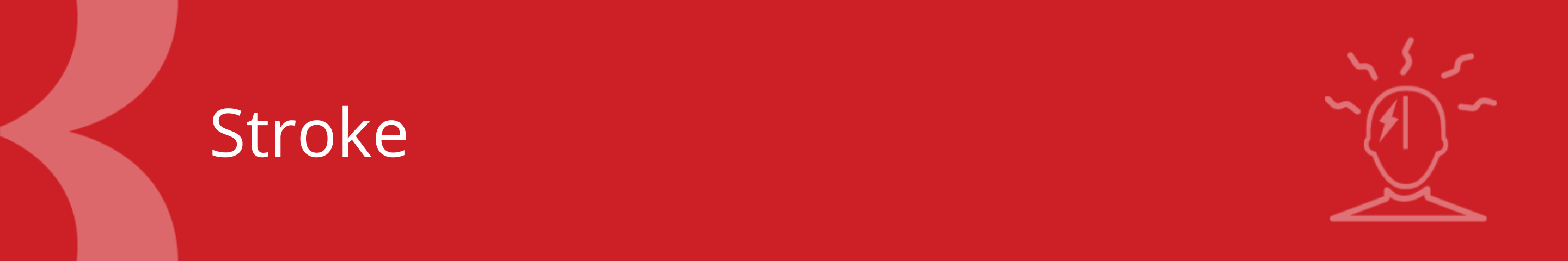 red banner with a shape of a human alerted