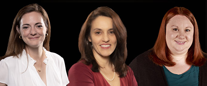 Three research scientist directors smiling